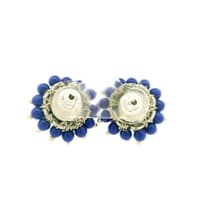 Lapis Lazuli Zircon Beads Earrings CE-1184 photo 4