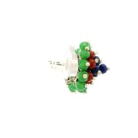 Emerald Ruby Sapphire Zircon Beads Earrings CE-1186 photo 3