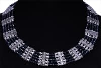 Blue Sapphire Color Zircon Necklace Set For Women-Cn1006 photo 1