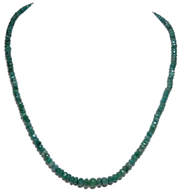 Emerald Gemstone Beads Necklace NP1005
