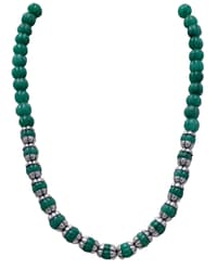Genuine Emerald Gemstone Beads Necklace NP1008 photo 1