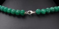 Genuine Emerald Gemstone Beads Necklace NP1008 photo 4