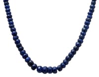 Blue Sapphire Gemstone Beads Necklace NP1009 photo 2