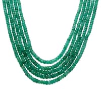5 Layer Emerald Gemstone Beaded Necklace NP1010 photo 2