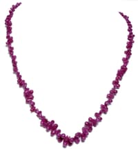 Rarest Natural Genuine Ruby Gemstone Smooth Drops Necklace NP1037 photo 1