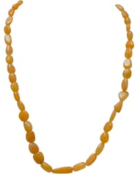 Yellow Sapphire Natural & Rare Gemstone Tumbles Necklace NP1067 photo 1