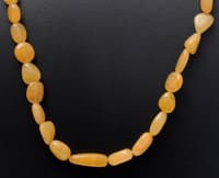 Yellow Sapphire Natural & Rare Gemstone Tumbles Necklace NP1067 photo 2