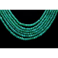 6 Layers Emerald Gemstone Faceted Beads Necklace NP1213 photo 2