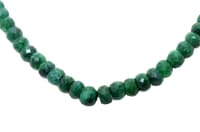 Emerald Gemstone faceted Beads Necklace NP1234 photo 2