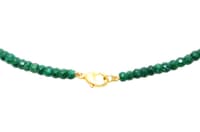 Emerald Gemstone faceted Beads Necklace NP1234 photo 4