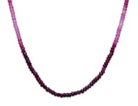 Ruby Shaded Gemstone Faceted Beads Necklace NP1256 photo 2