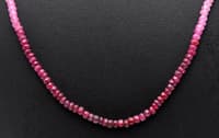 Ruby Shaded Gemstone Faceted Beads Necklace NP1256 photo 4