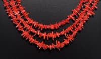 3 Layers of Natural Coral Gemstone necklace NP1313 photo 2
