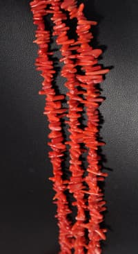 3 Layers of Natural Coral Gemstone necklace NP1313 photo 3