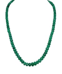 Natural Emerald Gemstone Beads Necklace NP1316 photo 1