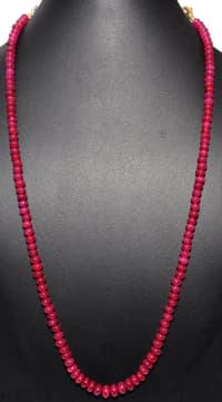 Ruby Gemstone Beads Necklace NP1334 photo 2
