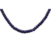 26" Inches Blue Sapphire Gemstone Faceted Beads Necklace NP1341 photo 3