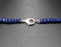 Blue Sapphire Gemstone Faceted Beads Necklace NP1344 photo 4