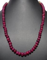Ruby Gemstone Beads Necklace NP1351 photo 2