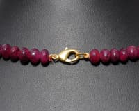 Ruby Gemstone Beads Necklace NP1351 photo 4
