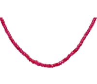 22" Inches Glass Filled Ruby gemstone Faceted Beads String NP1398 photo 2