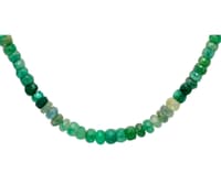 Emerald Gemstone Faceted Beads Necklace NP1421 photo 2