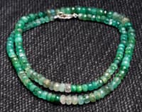 Emerald Gemstone Faceted Beads Necklace NP1421 photo 3