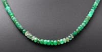 Emerald Gemstone Faceted Beads Necklace NP1421 photo 5