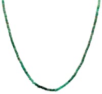 Emerald Gemstone Faceted Beads Necklace NP1422 photo 1