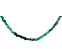 Emerald Gemstone Faceted Beads Necklace NP1422 photo 2