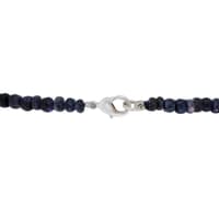 Blue Sapphire gemstone faceted bead necklace NP1452 photo 3