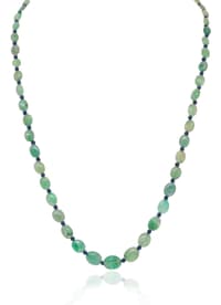 Emerald & Black Spinel Gemstone Beads Necklace For Women NP1495 photo 1