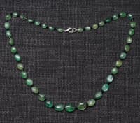 Emerald & Black Spinel Gemstone Beads Necklace For Women NP1495 photo 4