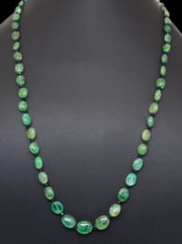 Emerald & Black Spinel Gemstone Beads Necklace For Women NP1495 photo 5