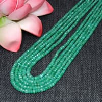5 Layers of Beautiful Emerald Gemstone Faceted Beads Necklace For Women NP1496 photo 3